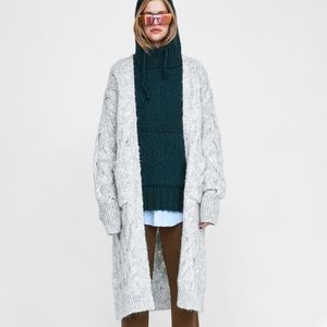 Zara Cable knit Coat